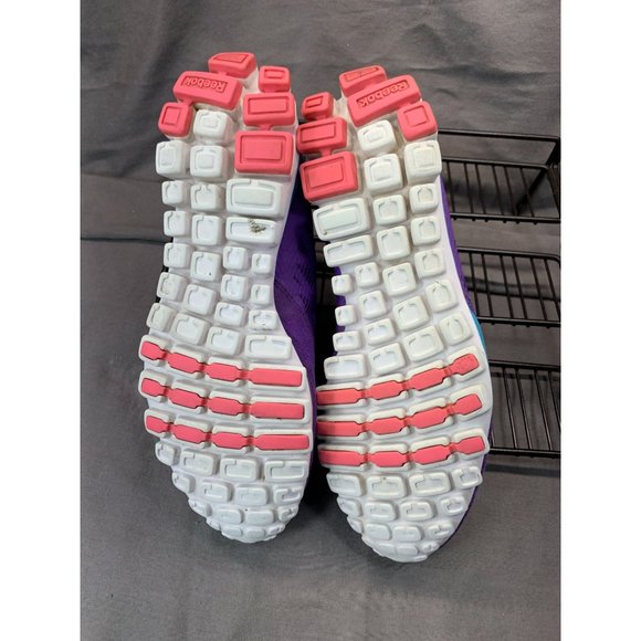 REEBOK REALFLEX (V47472) Purple/Pink/Teal Running Shoes Women's Size 7 - Picture 9 of 10
